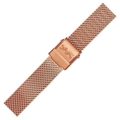 LLarsen / Lars Larsen 20mm Watch Bracelet Rosegold Steel Mesh