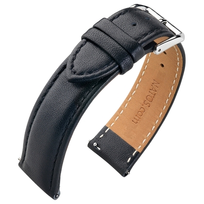 Nappa Calf Skin Watch Strap Black