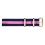 Paul Hewitt NATO Watch Strap Navyblue Pink with Gold Buckle 20mm