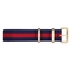 Paul Hewitt NATO Watch Strap Navyblue Red with Gold Buckle 20mm