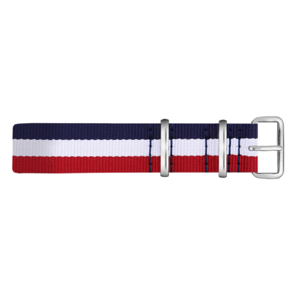 Paul Hewitt NATO Watch Strap Navyblue White Red with Steel Buckle 20mm