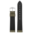 Hirsch Arne Performance Recycled Watch Strap Green PET / Black Rubber