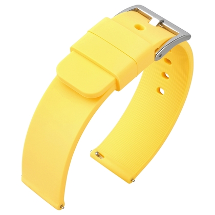 Silicone Rubber Watch Strap Yellow