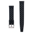 Tropic Style Basket Weave Watch Strap Silicone Rubber Black