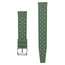 Tropic Style Basket Weave Watch Strap Silicone Rubber Green