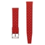 Tropic Style Basket Weave Watch Strap Silicone Rubber Red