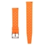 Tropic Style Basket Weave Watch Strap Silicone Rubber Orange