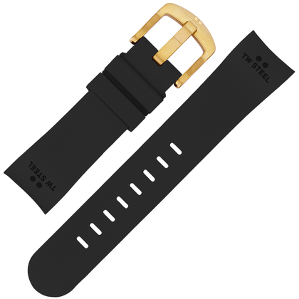 TW Steel Watch Band TW28, TWA28 - Black Rubber 22mm