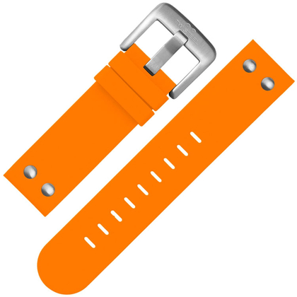 TW Steel Watch Band TW530 Orange Rubber with Studs 22mm