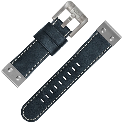 TW Steel Universal Watch Strap Blackblue Leather