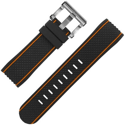 TW Steel Watch Strap TS1, TS2 Black Rubber 24mm