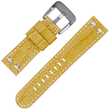 TW Steel Watch Strap Beige Croco Calfskin 22mm