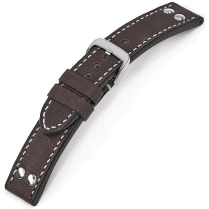 Happel Rockford Watch Strap Vintage Leather Brown