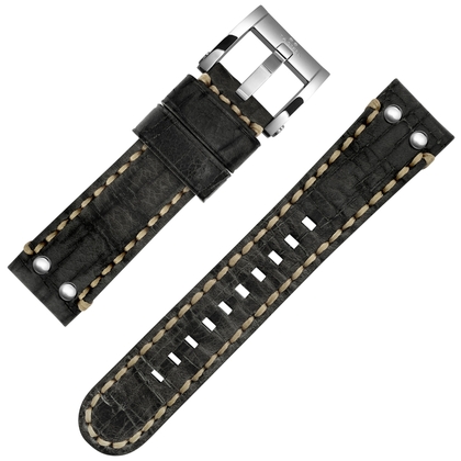 TW Steel Universal Watch Strap Maverick Black - Steel Buckle