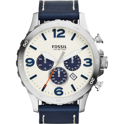 Fossil blue sales leather strap