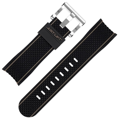 TW Steel Watch Strap TS10 TS12 Simeon Panda Black Rubber 24mm