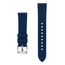 Curved End Silicone Rubber Watch Strap Blue
