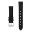 Curved End Silicone Rubber Watch Strap Black