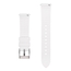 Curved End Silicone Rubber Watch Strap White