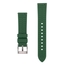 Curved End Silicone Rubber Watch Strap Green