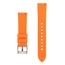 Curved End Silicone Rubber Watch Strap Orange