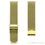 Milanaise Watch Bracelet Finely Woven 0.6 mm Mesh Golden Steel - Extra Clip