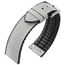 Hirsch Arne Performance Recycled Watch Strap Gray PET / Black Rubber