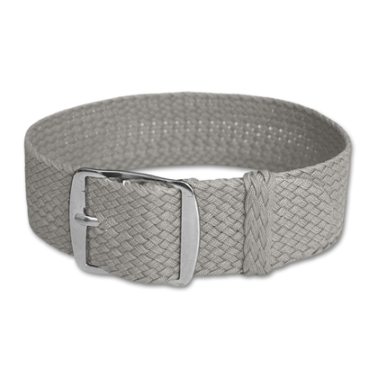 Perlon Woven Watch Strap Gray