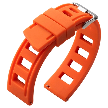 ISOfrane Style Watch Strap Silicone Rubber Orange