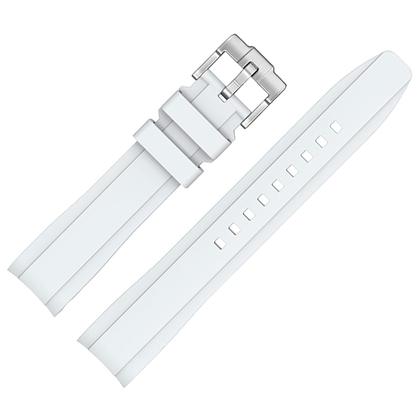 Rubber Watch Strap for MoonSwatch White