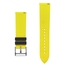 Silicone Rubber Watch Strap Black Yellow