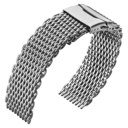 Shark Mesh Watch Bracelet Woven Steel