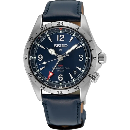 Seiko Prospex Alpinist GMT Watch Strap SPB377 Blue Leather 20mm