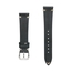 Oily Leather Vintage V-Stitch Watch Strap Black