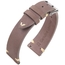 Oily Leather Vintage V-Stitch Watch Strap Taupe