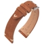 Suede Leather Vintage V-Stitch Watch Strap Cognac