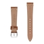 Suede Leather Vintage V-Stitch Watch Strap Cognac