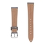 Suede Leather Vintage V-Stitch Watch Strap Gray