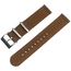 Brown Canvas Like NATO Nylon Two Piece Strap