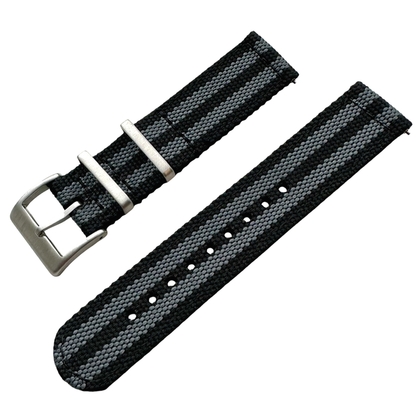 James Bond Canvas Like NATO Nylon Two Piece Strap