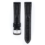 Hirsch Capitano Louisiana Alligator Watch Strap Semi-Matte Black