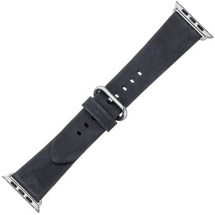Apple Watch Strap Vintage Leather Black