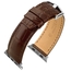 Apple Watch Strap Hirsch Tritone Nile Crocodile Skin Semi-Matte Brown