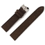 LIC Nubuck Bull Skin Watch Strap Chocolate Brown