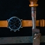 LIC Nubuck Bull Skin Watch Strap Whisky
