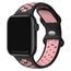 Apple Watch Sporty Strap Silicone Rubber Black Pink
