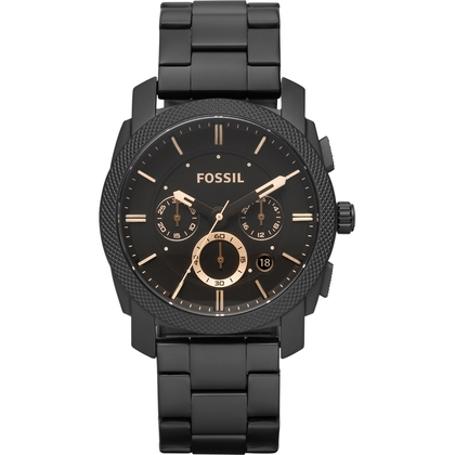 Fossil FS4682 Watch Strap Black Stainless Steel