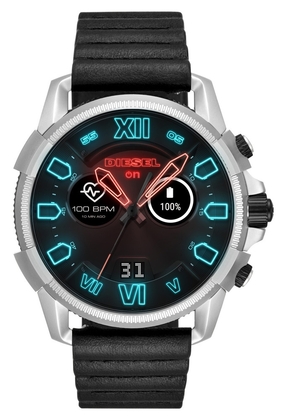 Diesel DZT2008 Watch Strap Black Leather