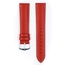 Hirsch Kansas Watch Strap Buffalograin Red with White Stitching