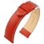 Hirsch Kansas Watch Strap Buffalograin Red with White Stitching